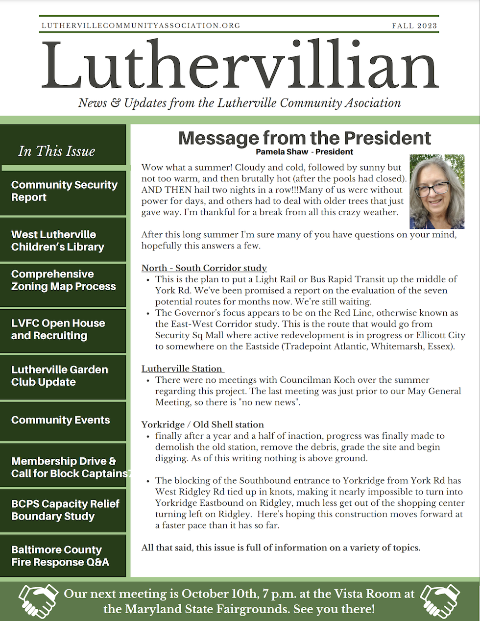 Luthervillian Newsletter Winter 2023