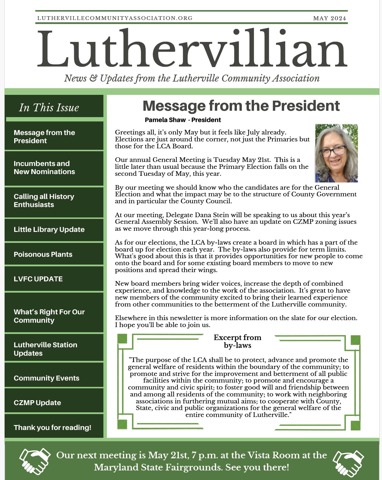 Luthervillian Newsletter Winter 2023