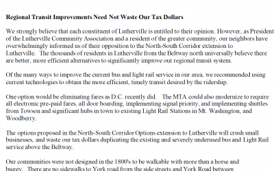 Regional Transit Improvements Need Not Waste Our Tax Dollars | Baltimore Sun guest commentary